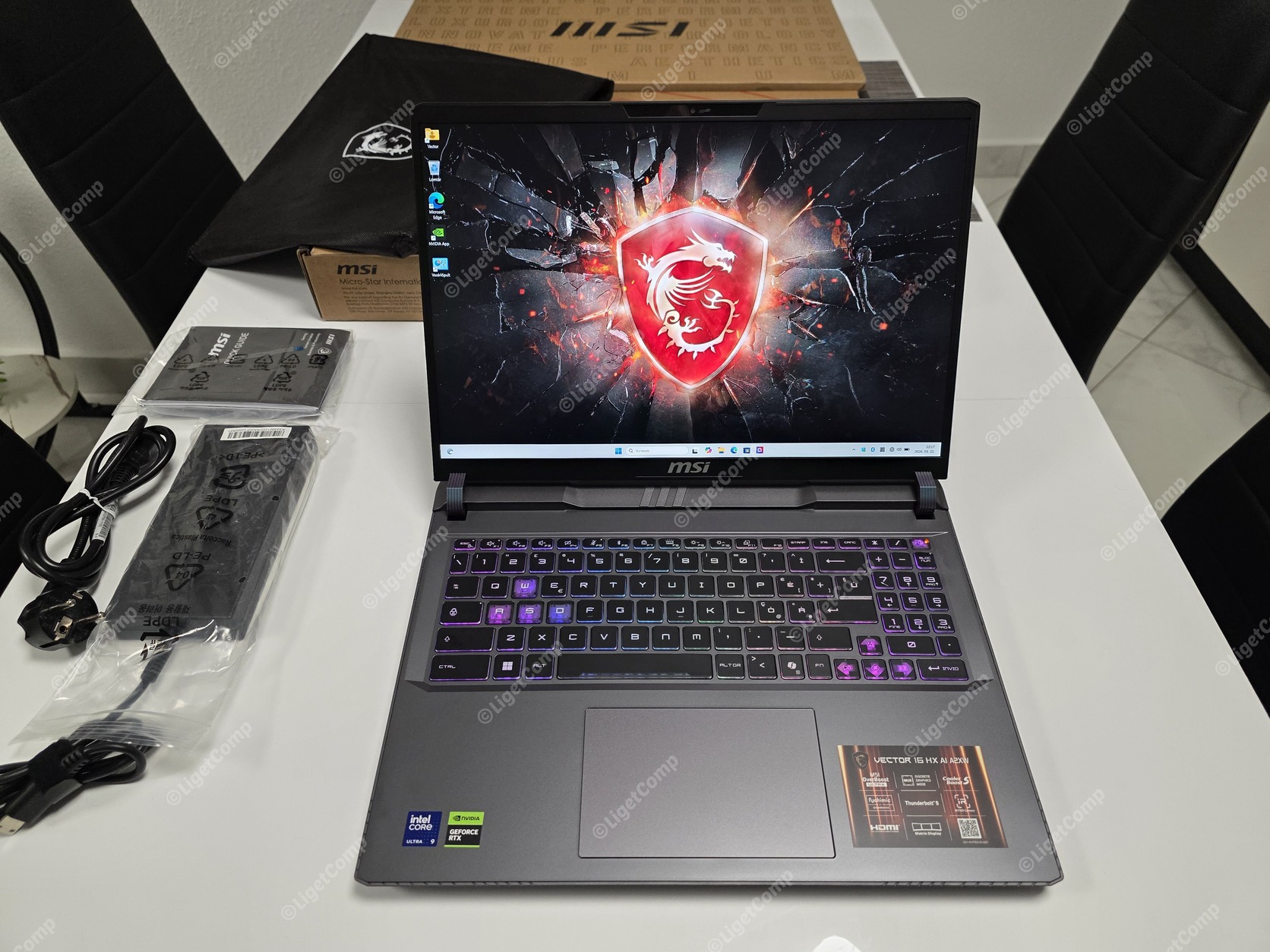 Új MSI 16 Vector QHD+ 240Hz Ultra9 275HX 24mag 32GB 1TB SSD Nvidia RTX 5080 16GB 175W Win11 Garancia - Image 7